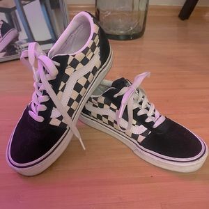 Black and white checkered vans